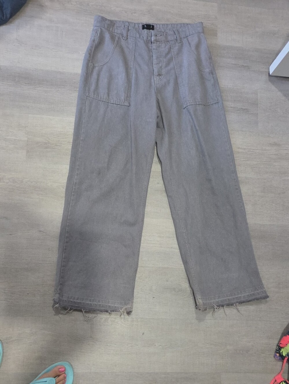 Boohoo MAN Gray Men's Jeans with Label